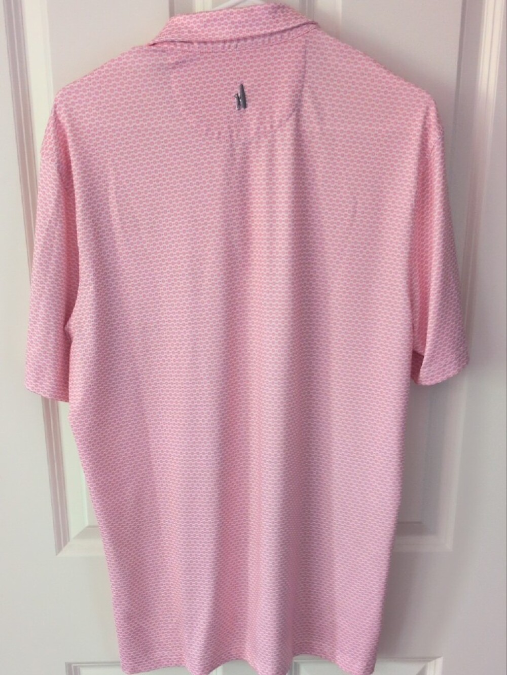 johnnie-O Pink Micro-Pattern Polo - Picture 6 of 7